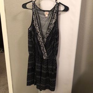 Black and white romper